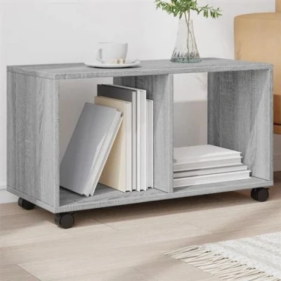 Afbeelding van vidaXL Rolkast 72x33x42,5 cm bewerkt hout grijs sonoma eikenkleurig