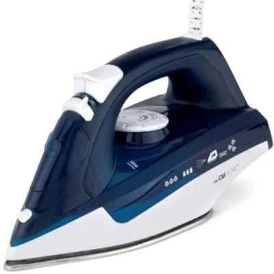Image de Fer à repasser vapeur Clatronic DB 3704 blanc bleu 2200 W