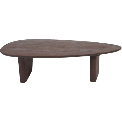 Afbeelding van Home67 Salontafel Rudo 135 x 75 cm Espresso Mangohout