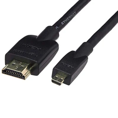 Afbeelding van Amazon Basics 1,8 m lange flexibele micro HDMI naar kabel