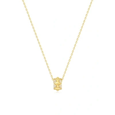 Afbeelding van Ania Haie dames Geometric Sparkle ketting M met zirkonia in de kleur Goud