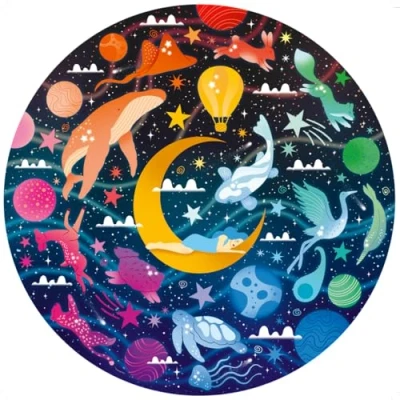 Image de Puzzle Ravensburger rond Rêves Circle of Colors 500 pièces