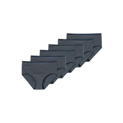 Afbeelding van Schiesser 6 PACK Slip, Dames, Maat: 44, Nachtblau