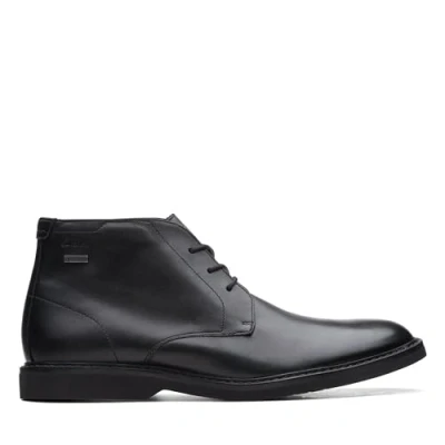 Afbeelding van Clarks Chukka Atticuslthigtx Herenboot, Zwart leder
