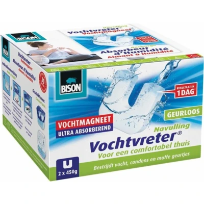 Afbeelding van Bison Vochtvreter Ambiance Magneet Neutraal 2 x 450 gr