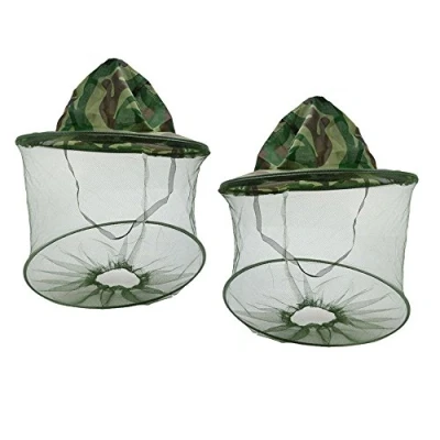 Afbeelding van SUNREEK 2 Pack Camouflage Bijenteelt Anti Muggen Bijen Insect Vliegen Masker Cap Hoed met Net Hoofd Mesh Gezicht Bescherming Outdoor Vissen Apparatuur