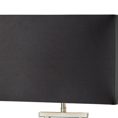 Afbeelding van Club tafellamp, zilver/zwart, 48,5 cm hoog, textiel, E14