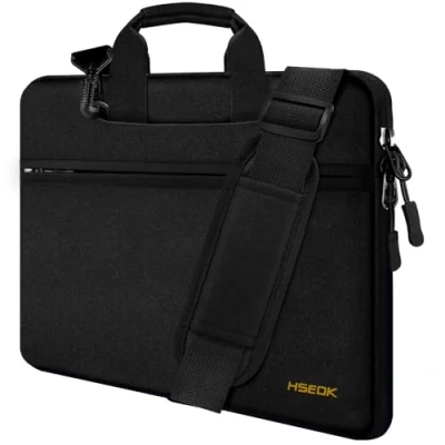 Afbeelding van HSEOK 15 15,6 16 Inch Laptoptas/Waterdichte Zakelijke Case/PC hoes voor 15&quot; 16&quot; MacBook Pro, XPS &amp; Plus 14 Notebooks Laptops Zwart