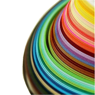 Afbeelding van 4 stroken quillingpapier (26 kleuren, 1040 3/5/7/10 mm x 38 cm)