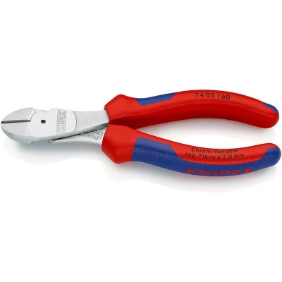 Image de KNIPEX 74 05 160 coupeur latéral motorisé avec poignées multi composants chromé mm