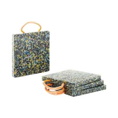 Afbeelding van MSW Kraanplaten 30x30x3 cm draagvermogen tot 7.000 kg 4 stuks afgeronde hoeken