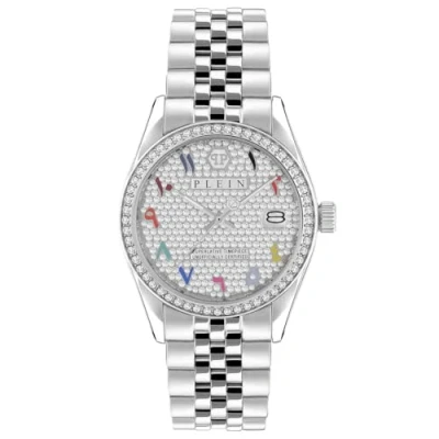 Afbeelding van Philipp Plein Date Superlative PWYAA0723 Horloge Staal Zilverkleurig Ø 34 mm