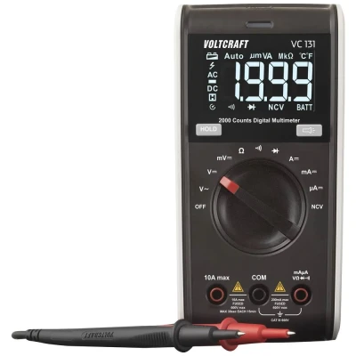 Afbeelding van VOLTCRAFT VC131 Multimeter Kalibratie (ISO) Digitaal CAT III 250 V Weergave (counts): 2000