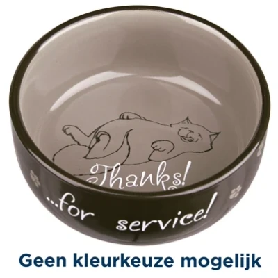 Afbeelding van Trixie Voerbak Thanks For Service Assorti 15 CM 0,3 LTR
