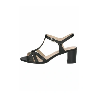Afbeelding van Caprice Sandalen met hoge hak, Dames, Maat: 40.5, Black nappa Leer