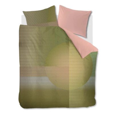 Afbeelding van Beddinghouse Dutch Design Glossy dekbedovertrek Lits Jumeaux 240x200/220 Groen