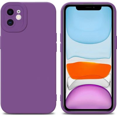 Afbeelding van Cadorabo Hoesje geschikt voor Apple iPhone 11 in Fluid MAT PAARS Beschermhoes gemaakt van flexibel TPU silicone Cover Case