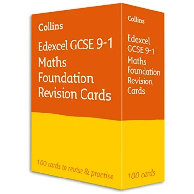 Afbeelding van Collins GCSE Grade 9 1 Revision Edexcel Maths Foundation Cards