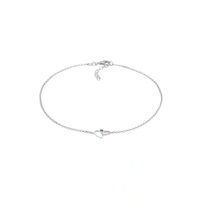 Afbeelding van Elli Heart Enkelbandjes, Dames, Maat: 25, Silber