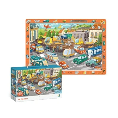 Afbeelding van Dodo D300370 Eductional on The Road Observation Puzzel 80 Stuks, Various