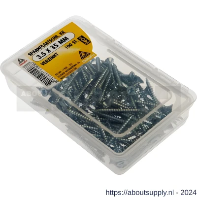 Afbeelding van Deltafix Spaanplaatschroef Kruiskop 3.5x35mm 100 Stuks