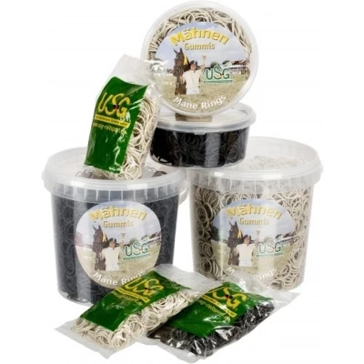 Afbeelding van USG Manenelastiekjes 100 gram Wit