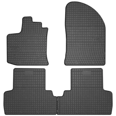 Afbeelding van M MOTOS Rubberen vloermatten voor Dacia Lodgy 2012 2022 Verbeter je reiscomfort met de zwarte antislip mat auto‘s, automat alle weersomstandigheden, bescherming tegen vuil