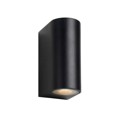Afbeelding van Lucide Zora 2 Wandlamp LED Rond IP44 Zwart