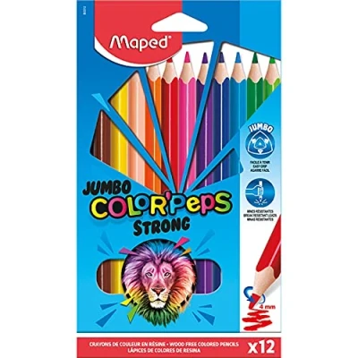 Afbeelding van Maped Jumbo Color&#039;Peps Strong Kleurpotloden 12 Stuks