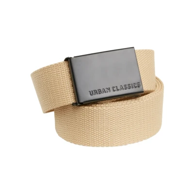Afbeelding van Urban Classics Single Riem, Heren, Maat: One Size, Beige/black