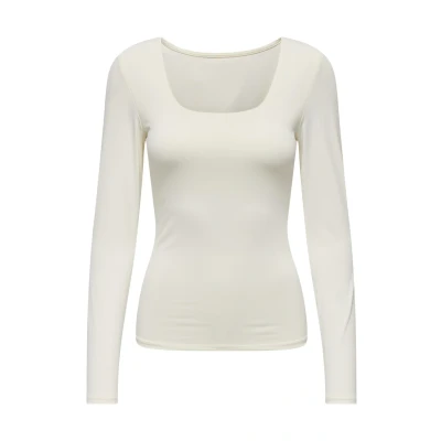 Afbeelding van ONLY Longsleeve, Dames, Maat: XS, Cloud dancer