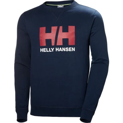 Afbeelding van Helly Hansen Logo Crew Sweat 34000 597, Mannen, Blauw, Sporttrui casual maat: S EU