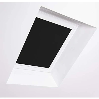 Afbeelding van Skylight Blind 15 (94/98) voor Fakro dakramen, zwart, aluminium frame wit
