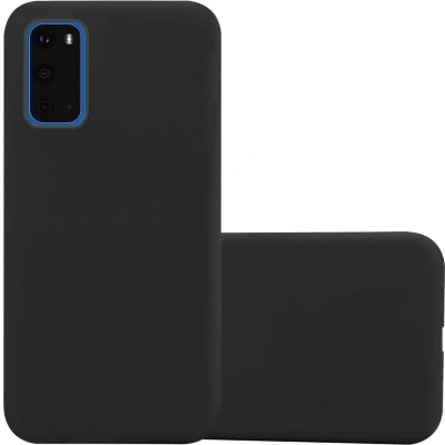Afbeelding van Cadorabo Hoesje geschikt voor Samsung Galaxy S20 in CANDY ZWART Beschermhoes gemaakt van flexibel TPU silicone Case Cover