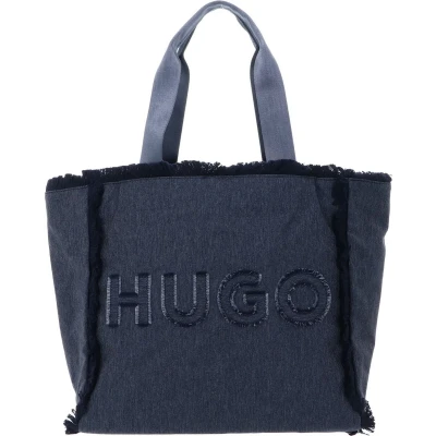 Afbeelding van HUGO Shopper Schoudertas Becky Tote Bag Denim Donkerblauw