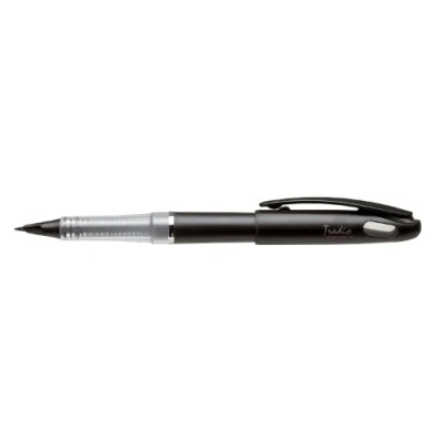 Image de Feutre plume Pentel Tradio Noir Mat