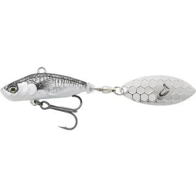 Afbeelding van Savage Gear 3D Sticklebait Tailspin Black Silver 7,3cm (13g) Spinner