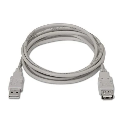 Image de Nano Cable 10.01.0203 Câble rallonge USB 2.0, mâle femelle, Beige, 1.8mts