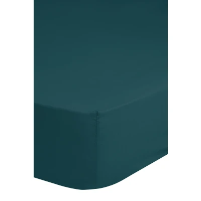 Afbeelding van Jersey Hoeslaken 200x220cm 100% Katoen Tot 25cm Matrasdikte Donkerblauw
