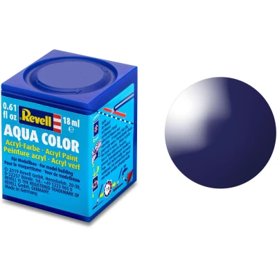 Afbeelding van Nachtblauw Glanzend Ral 5022 Aqua Color 18 Ml Revell Modelbouwverf Op Waterbasis