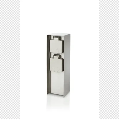 Afbeelding van MyGarden Rock buitenstopcontact 2 voudig RVS Philips