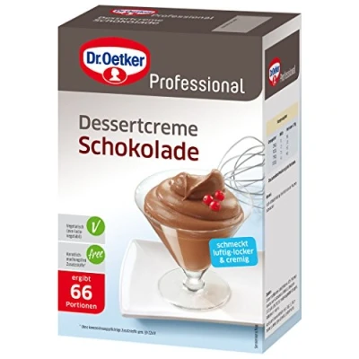 Afbeelding van Dr. Oetker Professionele chocoladedessertcrème, dessertpoeder in een verpakking van 1 kg
