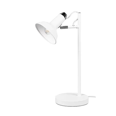 Afbeelding van Trio leuchten LED Bureaulamp Tafelverlichting E14 Fitting Rond Wit Aluminium
