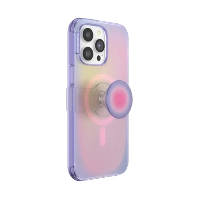Afbeelding van PopSockets PopCase met een magnetische ring Telefoonhoesje Telefoonbutton [telefoon accessoires] compatibel Apple iPhone 14 Pro Max Aura