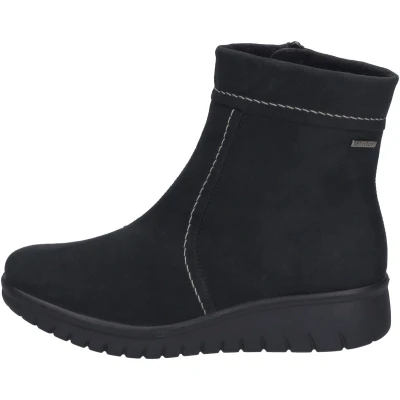 Afbeelding van Josef Seibel Calais Enkellaarsjes met sleehak, Dames, Maat: 35, Schwarz Textiel