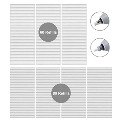 Afbeelding van GuDoQi Navulling elektrische gom, vervanging van rubberen 140 stuks, op batterijen werkende potloodgomvullingen, diameter 2,3 mm, 80 stuks en 5 60