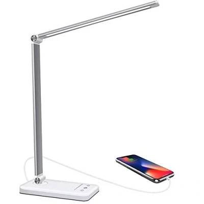 Afbeelding van Led bureaulamp, met 10 helderheidsniveaus, 5 verlichtingsmodi, kan als leeslamp voor kinderen, bureau, nachtkastje worden gebruikt
