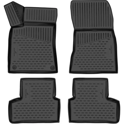 Afbeelding van WALSER XTR 75311 Vloermatset Waterdicht Rubber voor en achter Zwart Op maat gemaakt