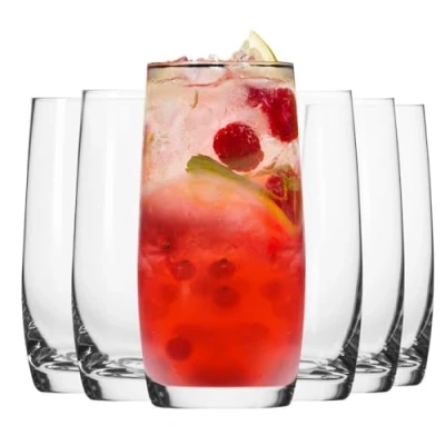 Afbeelding van Krosno Long Drink Waterglas, 6 stuks, 350 ml, gemengde collectie, perfect voor thuis, restaurants, feesten, vaatwasmachinebestendig