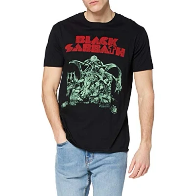 Afbeelding van Black Sabbath Cut out Heren T shirt XL Zwart